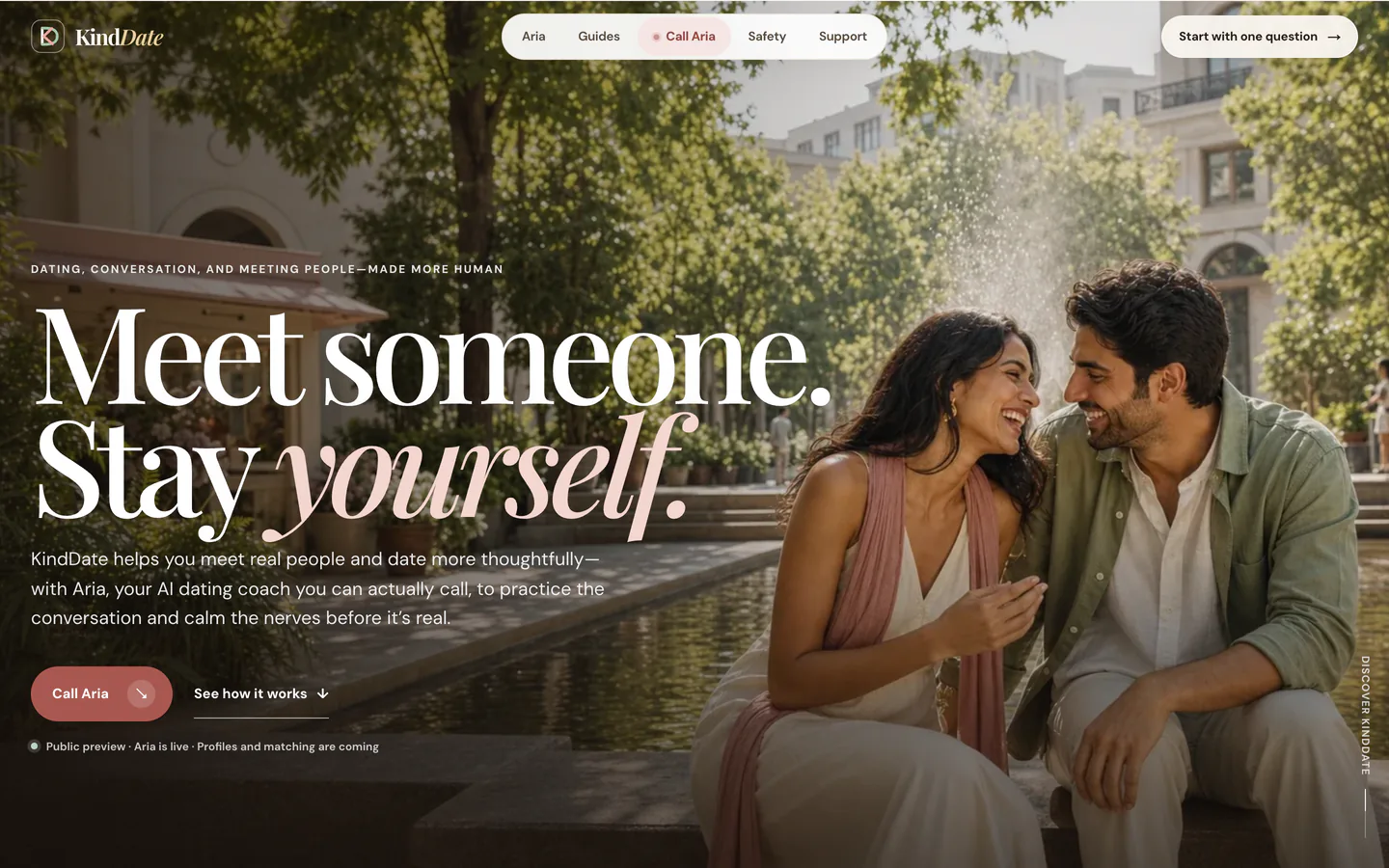KindDate homepage